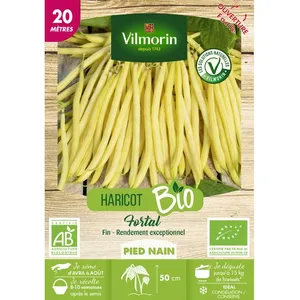 VILMORIN Graines de Haricot Nain beure Fortal BIO - 20 mètres pas cher