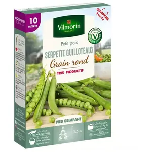 VILMORIN Graines de Petits Pos à Rame à grain rond SERPETTE GUILLOTEAUX - 10 mètres pas cher