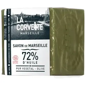 La Corvette Marseille Cube de Savon de Marseille Olive Filmé 500g pas cher