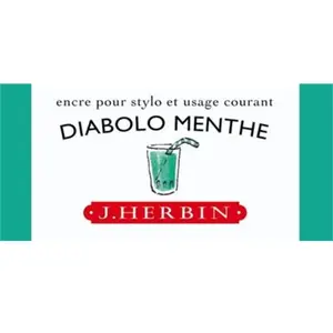 Herbin - Encre Traditionnelle à stylo en Flacon "D" 30ml - Diabolo Menthe pas cher