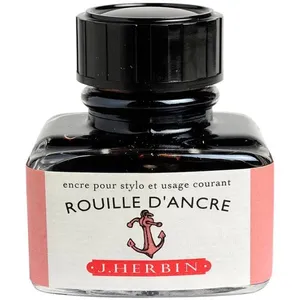 Herbin Encre traditionnelle à stylo en flacon "D" 30ml Rouille d'ancre. pas cher