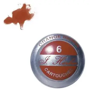 Herbin - Boîte de 6 cartouches d'Encre standard - Orange indien pas cher
