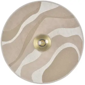 SONIA LAUDET-Applique murale conique Tissu Ø40cm Malachite Sable Market Set - designé par Sonia Laudet Ø 40cm / L 12cm Beige pas cher
