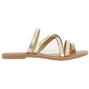Mules Femme - Les Tropéziennes - Hastari - Cuir - Or - Jaune pas cher