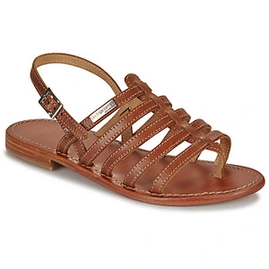 Sandales Les Tropeziennes Hérisson Marron - Cuir - Boucle de serrage - Mixte pas cher
