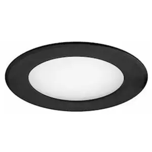 Spot encastré à led Aric flat-iso - 8w - cct - 3-4000k - noir Aric 50919 pas cher
