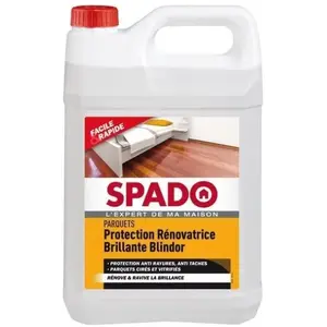 SPADO - Rénovateur Protecteur parquets- Protège, ravive et embellit- Non glissant - Cire d'abeille & miel - 5 L - Fabriqué en France pas cher
