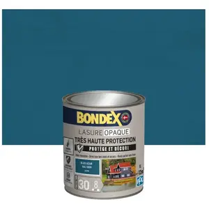 Lasure opaque BONDEX Très Haute Protection 8 ans Bleu azur (ral 5009) ... pas cher