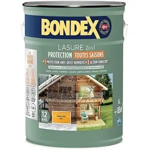 Lasure 2 en 1 protection extérieure - Chêne Doré - Satin - Protection ...Vendu parcdiscount