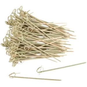 Verpakking van 100 bamboespiesjes van 10 cm, Fackelmann Wood Edition.