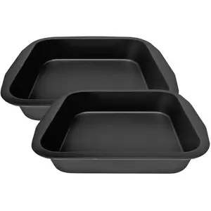 Lot de 2 moules à brownies Zenker Special Creative 9915050 - Noir - Acier - 27 x 26 cm - A brownie pas cher