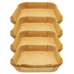 Fackelmann Ensemble de 200 Moules en papier pour air fryer carrés 20 cm Fackelman... pas cher