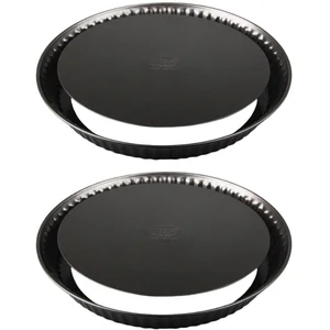 DR_OETKER Ensemble de 2 Moules à tartes 26 cm avec fond amovible Dr. O... pas cher