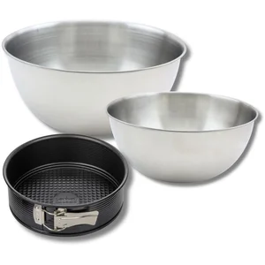 Lot comprenant 1 Moule à manqué 1 spatule Zenker et 2 bols à mixer en ... pas cher