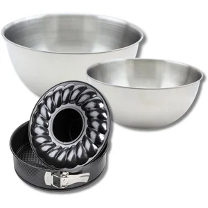 De set bevat 1 springvorm van 24 cm en een savarinvorm, 1 Zenker spate...Vendu parbol