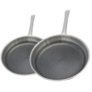 Set de 2 poêles à induction - ELO - Relief Solutions - Inox 18/10 ELODUR® Select antiadhésives   Ø 24 et 28 cm pas cher