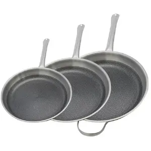 Set van 3 Elo Relief Solutions pannen 24, 28 en 32 cm zonder PFAS pas cher