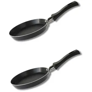 Elo Ensemble de 2 Mini poêles à crêpe avec revêtement en céramique 14 cm E... pas cher