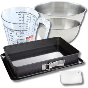 ZENKER Set pâtisserie avec moule rectangulaire de 42 x 29 cm en acier émaillé... pas cher
