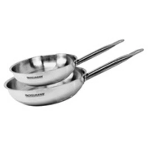 Set de 2 poêles 24 et 28 cm en inox Fackelmann Eterna pas cher