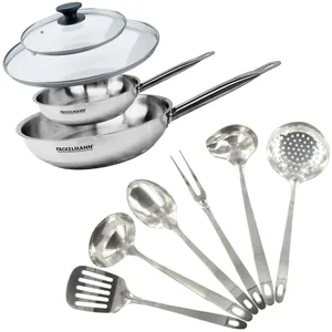 Fackelmann 9440350 Set pannen 20 en 28 cm van 18/8 roestvrij staal, gl... pas cher