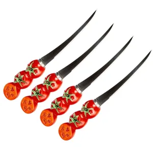 Set van 4 Fackelmann tomatenmessen met gekarteld lemmet van 11 cm. pas cher