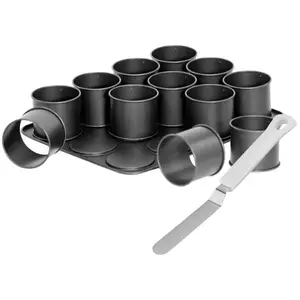 Plaque à pâtisserie mini gâteaux et spatule à glacer - ZENKER - Black ... pas cher