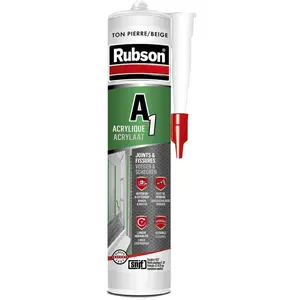 Mastic A1 - RUBSON - ton pierre - résines acryliques - 300 mL pas cher