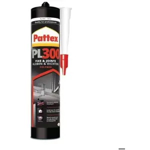 Colle fixation PL300 Total Fix 410g blanc - PATTEX - 1506659 pas cher