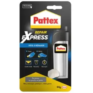 Pâte à Réparer 100% colle 64g - PATTEX pas cher