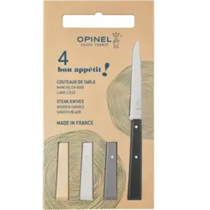 Set de couteaux OPINEL Coffret Bon Appétit Minéral Steack 4pcs pas cher