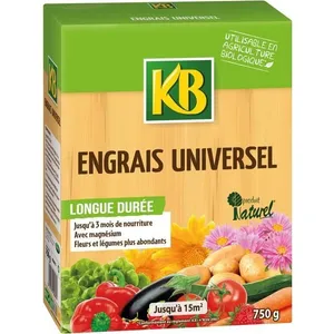 Engrais universel bio - KB - UAB 750g - Composition organique enrichie - Fertilisant pas cher