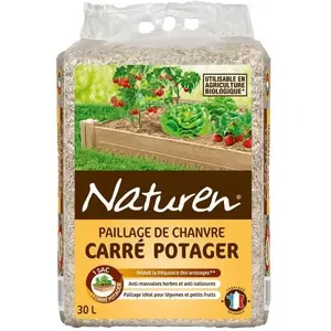 Comparateur de prix : Evergreen Paillage Carré potager NATCHA3 UAB 30 L - Format adapté carré potager - Empêche la levée des mauvaises herbes - 30 L = 1,5m² - NATUR