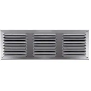 Autogyre Grille d'aération alu AUTOGYRE à persiennes avec moustiquaire brut 300 x 200 mm pas cher