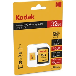 Emtec Kodak Micro SDHC 32GB Class 10 U3 4K + Adapter pas cher