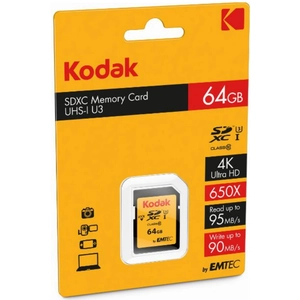 KODAK SDXC 64GB CLASS10 U3 pas cher