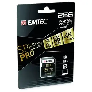 EMTEC SpeedIN Pro SD UHS I U3 V30 256Go pas cher