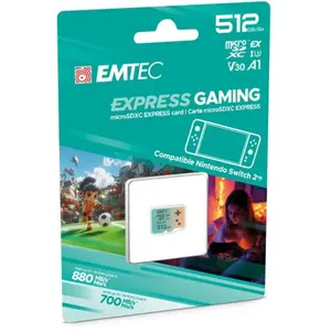 Carte MicroSDXC - EMTEC - Gaming Express - 512GB - UHS-I U3 V30 A1 - H... pas cher