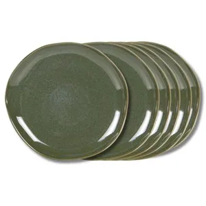 Assiette Plate Symphony Vert 27 Cm (Lot De 6)