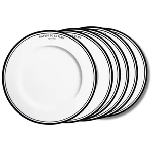 Assiette plate Bistrot 27 cm (lot de 6) - Table Passion pas cher