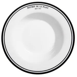 Assiette creuse Bistrot 22 cm (lot de 6) - Table Passion