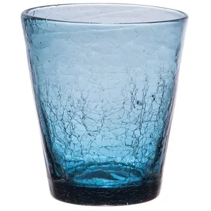 Gobelet Lussan Craquelé 27 Cl Bleu (Lot De 6)