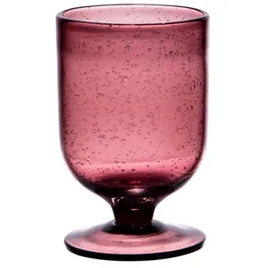 Verre À Pied 25 Cl Gordes Bullé Violet (Lot De 6) pas cher