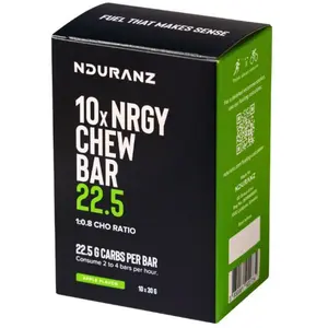 Nduranz Boîte De Barres énergétiques à Mâcher Nrgy 22.5 Pomme 30g 10 U... pas cher