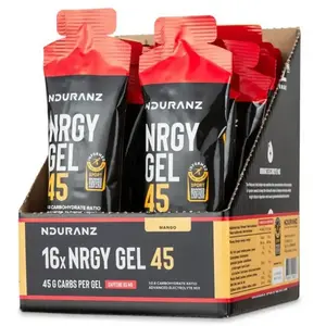 Nduranz Boîte De Gels énergétiques Nrgy 45 Caff Cerise 75g 16 Unités pas cher