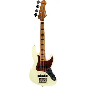 JET Guitars JB-300 Travel Olympic White compacte elektrische basgitaar pas cher