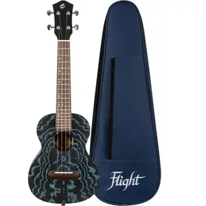 Flight Supernatural Series DUC 400 Ash Blue concert ukelele met gigbag pas cher