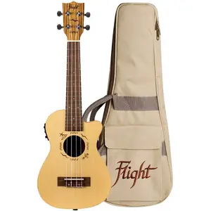 Flight DUC328CEQ Elec Concert Ukulele - Zeb B&S pas cher
