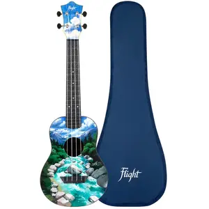 Flight Travel Series TUC Slovenia concert ukelele met gigbag pas cher