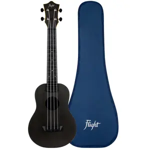Comparateur de prix : Flight Travel Series Tuc Black Ukulélé Concert Avec Housse